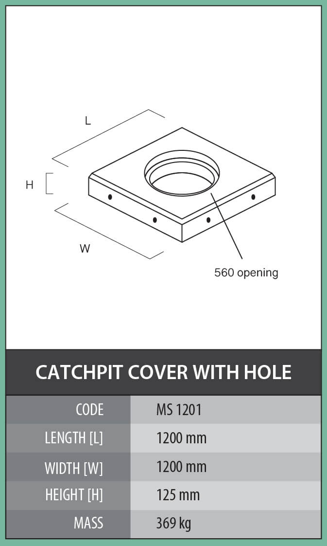 Heavy Duty Catchpit Cover (With Hole) – Cementile Group