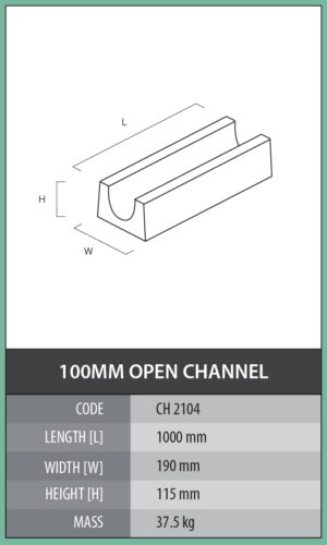 100mm Open Channel