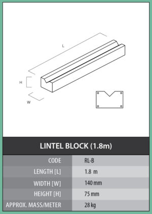 Lintel Block (1.8m)