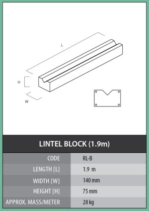 Lintel Block (1.9m)