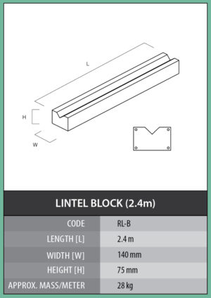 Lintel Block (2.4m)