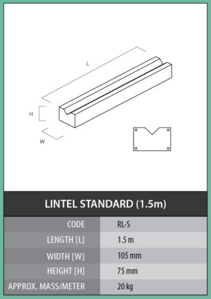 Lintel Standard (1.5m)