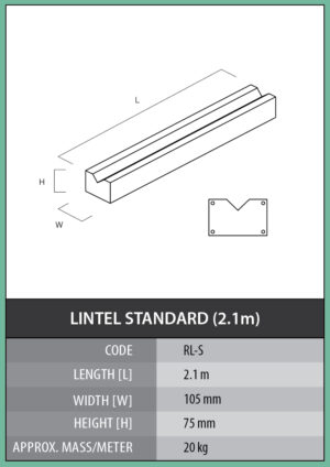 Lintel Standard (2.1m)
