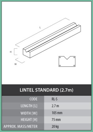 Lintel Standard (2.7m)
