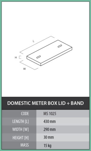 Domestic Meter Box Lid & Galvanised Band