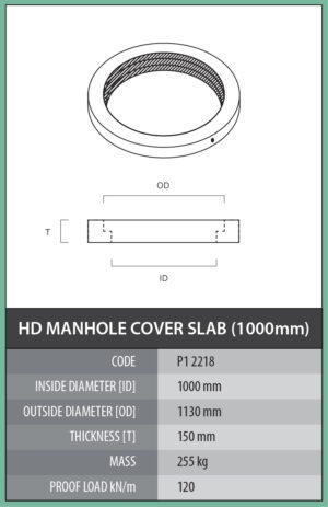 Heavy Duty Manhole Cover Slab (1000mm)