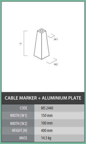 Cable Marker + Aluminium Plate