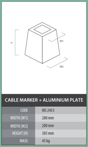 Cable Marker + Aluminium Plate